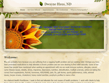 Tablet Screenshot of dwaynehaus.com